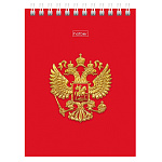 БЛОКНОТ 60 Л, А6, КЛ, РОССИЯ, МЕЛ. ОБЛ. УФ-ЛАК, НА ГРЕБНЕ /6/72/ РФ