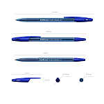 РУЧКА ШАР. ERICHKRAUSE R-301 ORIGINAL STICK, 0,7, НАБОР 04 ЦВ. /12/288/