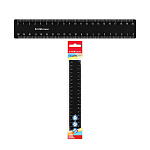 ЛИНЕЙКА 20 СМ, ERICHKRAUSE CLASSIC, ЧЕРНЫЙ, ФЛОУПАК /20/240/ РФ