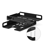 Набор из 2 пластиковых лотков-трансформеров для бумаг ErichKrause Techno, Classic, черный