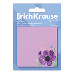 БЛОК Д/ЗАПИСИ 75*75 ММ, 50Л. ERICHKRAUSE PASTEL BLOOM, БУМАГА, ЛИЛОВЫЙ /24/384/