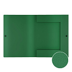 Папка на кнопке пластиковая ErichKrause Matt Classic, с 3 клапанами, 8мм, A4, зеленый (в пакете по 4 шт.)