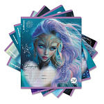 ТЕТРАДЬ 24 Л, ЛИН. ERICHKRAUSE АКВАМАРИН, ВЫБ. УФ-ЛАК, ГЛИТТЕР, МИКС /10/160/