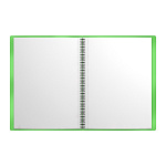 Папка файловая пластиковая на спирали ErichKrause Neon Transport, с 30 прозрачными карманами, A4, зеленый, ассорти (в пакете по 4 шт.)