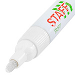 МАРКЕР-КРАСКА STAFF PROFIT, 2-4ММ, ЛАКОВЫЙ, НИТРО-ОСНОВА, БЕЛЫЙ /12/