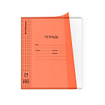 ТЕТРАДЬ 24 Л, КЛ. ERICHKRAUSE КЛАССИКА COVERPRO МАТОВЫЙ ПУЛЬС, ПЛАСТ. ОБЛ. НА СКОБЕ, МИКС /10/160/