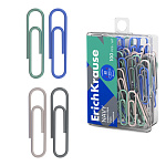 СКРЕПКИ 28 ММ/100 ШТ. ERICHKRAUSE NAVY, ВИНИЛ. ПОКРЫТИЕ, АССОРТИ, П/У /24/144/