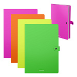 ПАПКА НА 04 ОТДЕЛА, НА КНОПКЕ, ERICHKRAUSE MATT NEON, 0,6 ММ, АССОРТИ /4/64/ РФ