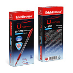 РУЧКА ШАР. ERICHKRAUSE U-109 CLASSIC STICK&GRIP 1.0 ULTRA GLIDE TECHNOLOGY, КРАСНЫЙ /12/144/1728/