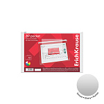 КОНВЕРТ ПЛАСТ. НА МОЛНИИ, А5, ERICHKRAUSE ZIP PCKET, 0,14 ММ, ПЛОТ, ПРОЗР. /12/240/