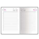 ЕЖЕДНЕВНИК 2026 ГОД, A5+, SIDNEY NEBRASKA, БЕЛ. БЛОК, ЗОЛ. СРЕЗ, СИНИЙ /10/