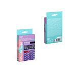 КАЛЬКУЛЯТОР 08 РАЗР. ERICHKRAUSE PC-101 PASTEL, КАРМАННЫЙ, ФИОЛЕТОВЫЙ /40/80/