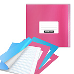 ОБЛОЖКА Д/ТЕТРАДЕЙ И ДНЕВНИКОВ ERICH KRAUSE® BUBBLE GUM, 212*395ММ, 100МКМ, АССОРТИ, 12ШТ /67/ РФ