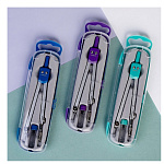 ЧЕРТЕЖНЫЙ НАБОР 02 ПРЕД. ХАТБЕР, АССОРТИ, ПЛАСТ. ПЕНАЛ, Е/П /24/