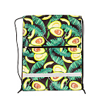 Мешок для обуви ErichKrause с карманом на молнии 500x410мм Avocado Night