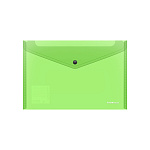 КОНВЕРТ ПЛАСТ. НА КНОПКЕ, A4, ЕRICHКRAUSE FIZZY NEON, 0.14 ММ, ПОЛУПРОЗРАЧНЫЙ, АССОРТИ /12/240/