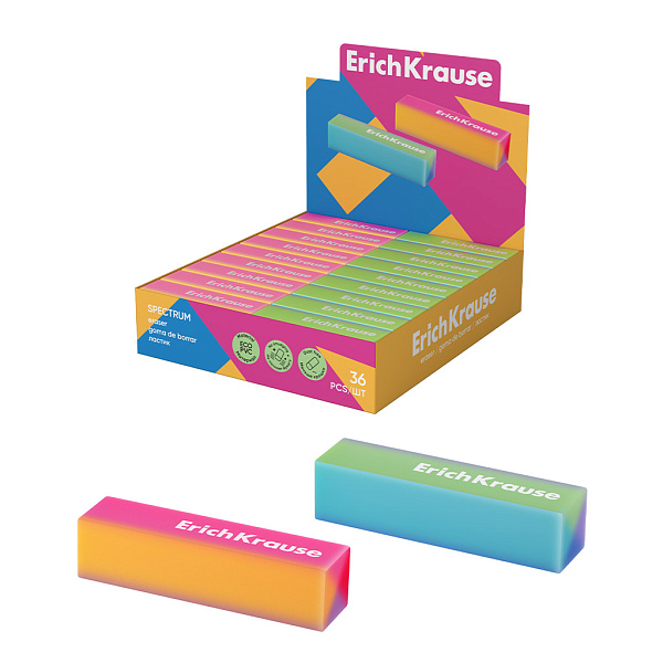 ластик erichkrause спектр, разноцветный /36/1080/