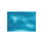 КОНВЕРТ ПЛАСТ. НА КНОПКЕ, A4, ERICHKRAUSE GLOSSY ICE METALLIC, 0,18 ММ, НЕПРОЗР. АССОРТИ /12/240/ РФ