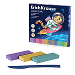 ПЛАСТИЛИН 12 ЦВ, 216 ГР, ERICHKRAUSE KIDS SPACE ANIMALS CANDY PEARL, К/К /7/14/