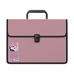 Портфель пластиковый ErichKrause Soft Manga, с 2 отделениями, с текстильной вставкой, A4, ассорти (в пакете по 1 шт.)