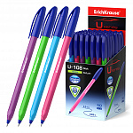 РУЧКА ШАР. ERICHKRAUSE U-108 NEON STICK 1.0, ULTRA GLIDE TECHNOLOGY, СИНИЙ /50/200/2400/
