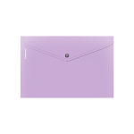 КОНВЕРТ ПЛАСТ. НА КНОПКЕ, A4, ЕRICHКRAUSE MATT PASTEL BLOOM, 0,18 ММ, НЕПРОЗР. АССОРТИ /12/240/