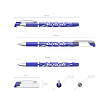 Ручка шариковая ErichKrause MaxGlider® Stick&Grip 0.7, Ultra Glide Technology, цвет чернил синий (в блистере по 1 шт.)