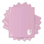 ТЕТРАДЬ 48 Л, А5+, КЛ. ERICHKRAUSE COVERPROBOOK ХРАБРЫЕ КОТЫ ФИОЛЕТОВЫЙ, ПЛАСТ. ОБЛ. НА СКОБЕ /5/100