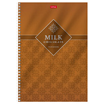 ТЕТРАДЬ 96 Л, А4, КЛ, ХАТБЕР, ШОКОЛАД, МНОГОУРОВ. ПЕРФ. НА ГРЕБНЕ /4/24/