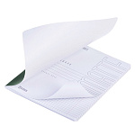 ТЕТРАДЬ 48 Л, А5, КЛ, ХАТБЕР. SOLOMATTE. МАЛАХИТ, ЛАМ. SOFT-TOUCH, НА СКОБЕ /5/60/