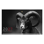КАЛЕНДАРЬ КВАРТАЛЬНЫЙ 2027, ХАТБЕР ОФИС. ЗНАК ГОДА, ОФСЕТ, 3 ГРЕБНЯ /18/