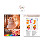 БУМАГА ЦВЕТНАЯ A4, 10 Л, 10 ЦВ. ERICHKRAUSE ПРИМА-КОШКА, ОДНОСТОРОН. НЕМЕЛ. НА КЛЕЮ /10/70/