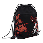 Мешок для обуви ErichKrause с карманом на молнии 500x410мм Dark Side