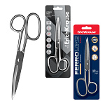 НОЖНИЦЫ 18 СМ. ERICHKRAUSE FERRO, СЕРЕБРЯНЫЕ, БЛИСТЕР /12/240/