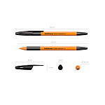 РУЧКА ШАР. ERICHKRAUSE R-301 GRIP ORANGE, ЧЕРНЫЙ /50/400/