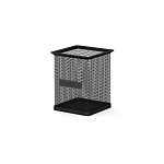 ПОДСТАВКА-СТАКАН ERICHKRAUSE, Д/ПИШУЩИХ ПРИНАД. СЕТЧ.-МЕТАЛЛ, ЧЕРНЫЙ, КВАДРАТ /12/