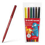 ФЛОМАСТЕРЫ НАБ. 06 ЦВ. ERICHKRAUSE JOLLY FRIENDS SUPER WASHABLE, ФУТЛЯР, Е/П /24/480/