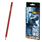 КАРАНДАШИ ЦВ. 12 ШТ, ERICHKRAUSE ТЕХНО ДИНО, ПЛАСТ. ШЕСТИГРАН. К/К, Е/П /10/240/