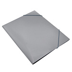 ПАПКА НА РЕЗИНКАХ ПЛАСТ, А4, SILWERHOF, 15 ММ, 0.5 ММ, СЕРЫЙ /80/2062992