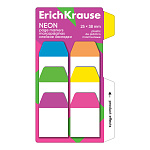 ЗАКЛАДКИ 25*38 ММ ERICHKRAUSE NEON, 06ЦВ/10Л, ПЛАСТ. АССОРТИ /24/288/