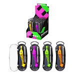 циркуль erichkrause accent, пласт. 122 мм, с карандашом, ассорти, пенал, дисплей /12/144/