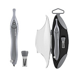 Готовальня ErichKrause Classic, (металлический циркуль и сменные грифели), пенал, серый