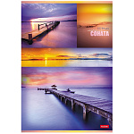 ТЕТРАДЬ 96 Л, А4, КЛ. ХАТБЕР. ГАСНЕТ ДЕНЬ В БЕЗБРЕЖНЫХ НЕБЕСАХ, НА СКОБЕ /3/24/ РФ