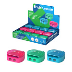 ТОЧИЛКА ПЛАСТ. ERICHKRAUSE DUO, С КОНТЕЙНЕРОМ, 2 ОТВ, АССОРТИ /12/72/720/