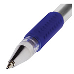 РУЧКА ГЕЛ. BRAUBERG NUMBER ONE, 0,5 ММ, РЕЗИН. ГРИП, СИНИЙ /12/1728/