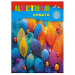 БУМАГА ЦВЕТНАЯ A4, 24 Л, 24 ЦВ. ЦВЕТНЫЕ ЛИСТОЧКИ, ОДНОСТОРОН. НЕМЕЛ. /50/