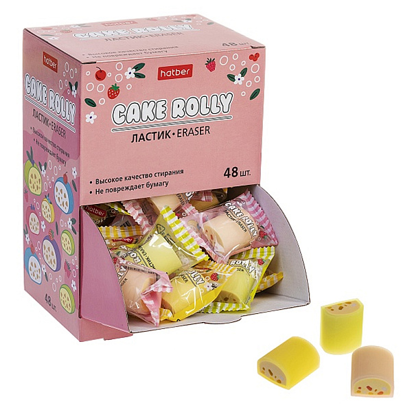 ЛАСТИК ХАТБЕР РУЛЕТИКИ, ПВХ, КАРТ. ДИСПЛЕЙ-ВИТРИНА /48/