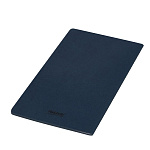 БЛОКНОТ 48 Л, А5, PORTOBELLO CORSA SLIM. ИСК. КОЖА, ГИБКАЯ ОБЛ. СИНИЙ /