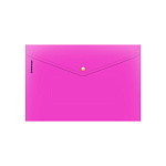 КОНВЕРТ ПЛАСТ. НА КНОПКЕ, А4, ЕRICHКRAUSE SOFT CARIBBEAN, 0,18 ММ, НЕПРОЗР. АССОРТИ /12/240/ РФ