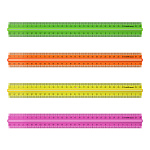 ЛИНЕЙКА 30 СМ, ERICHKRAUSE NEON, С ДЕРЖАТЕЛЕМ, АССОРТИ, ДИСПЛЕЙ /20/80/ РФ